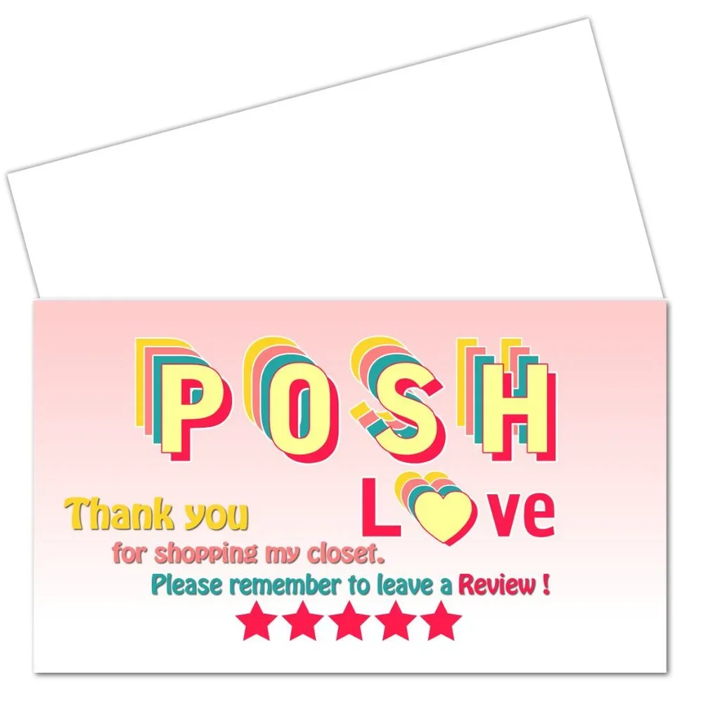 ♥️ 5x25 / 50 Thank you Cards